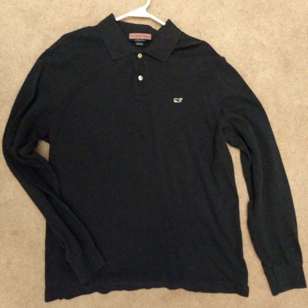 Vineyard Vines long sleeve polo navy